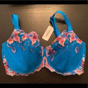 NEW w/ Tag Blue Soma Bra Sensuous Lace Balconet